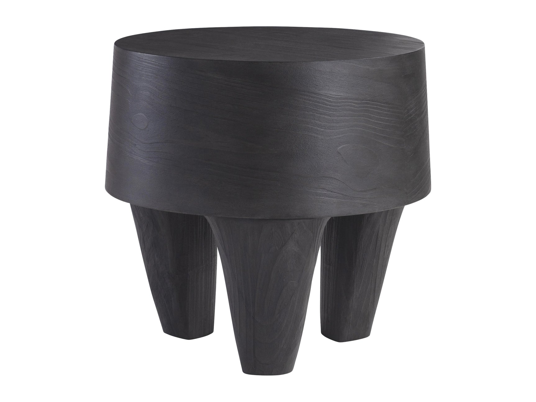 Katana Blackened Pine Side Table - Ornate Home