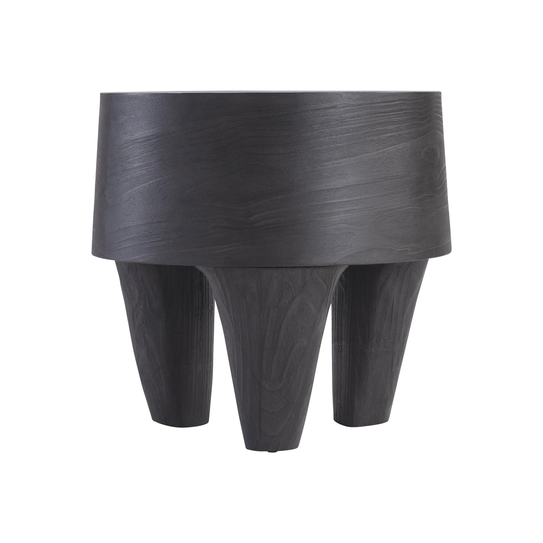 Katana Blackened Pine Side Table - Ornate Home