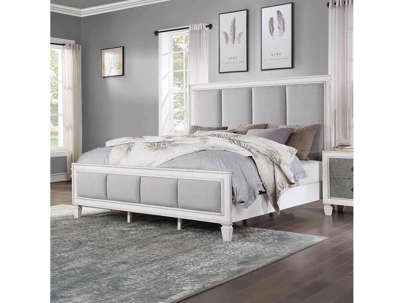 Katia Eastern King Bed - Ornate Home