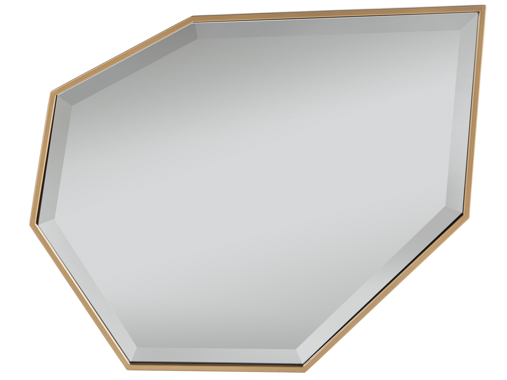 Kawaii Soft Gold Metal Accent Mirror - Ornate Home