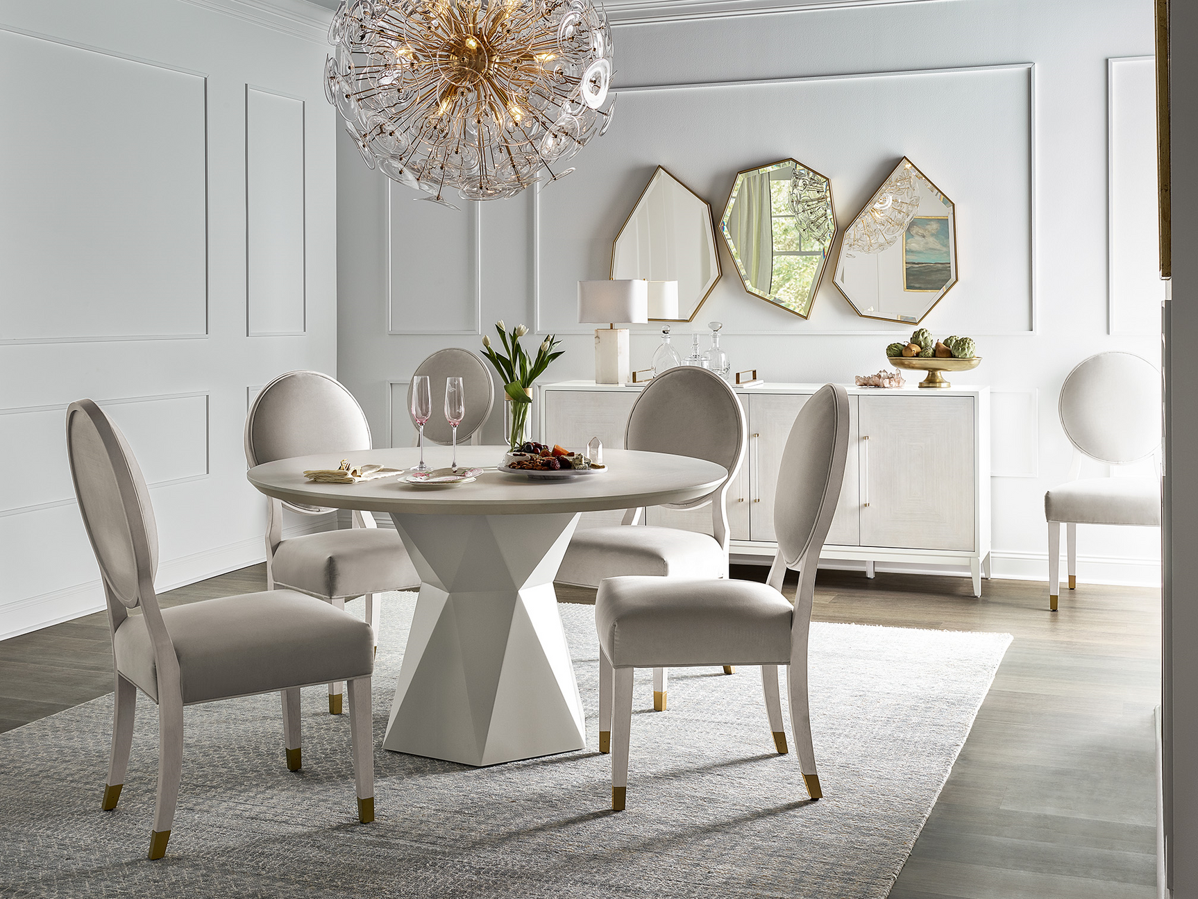 Kawaii Soft Gold Metal Accent Mirror - Ornate Home