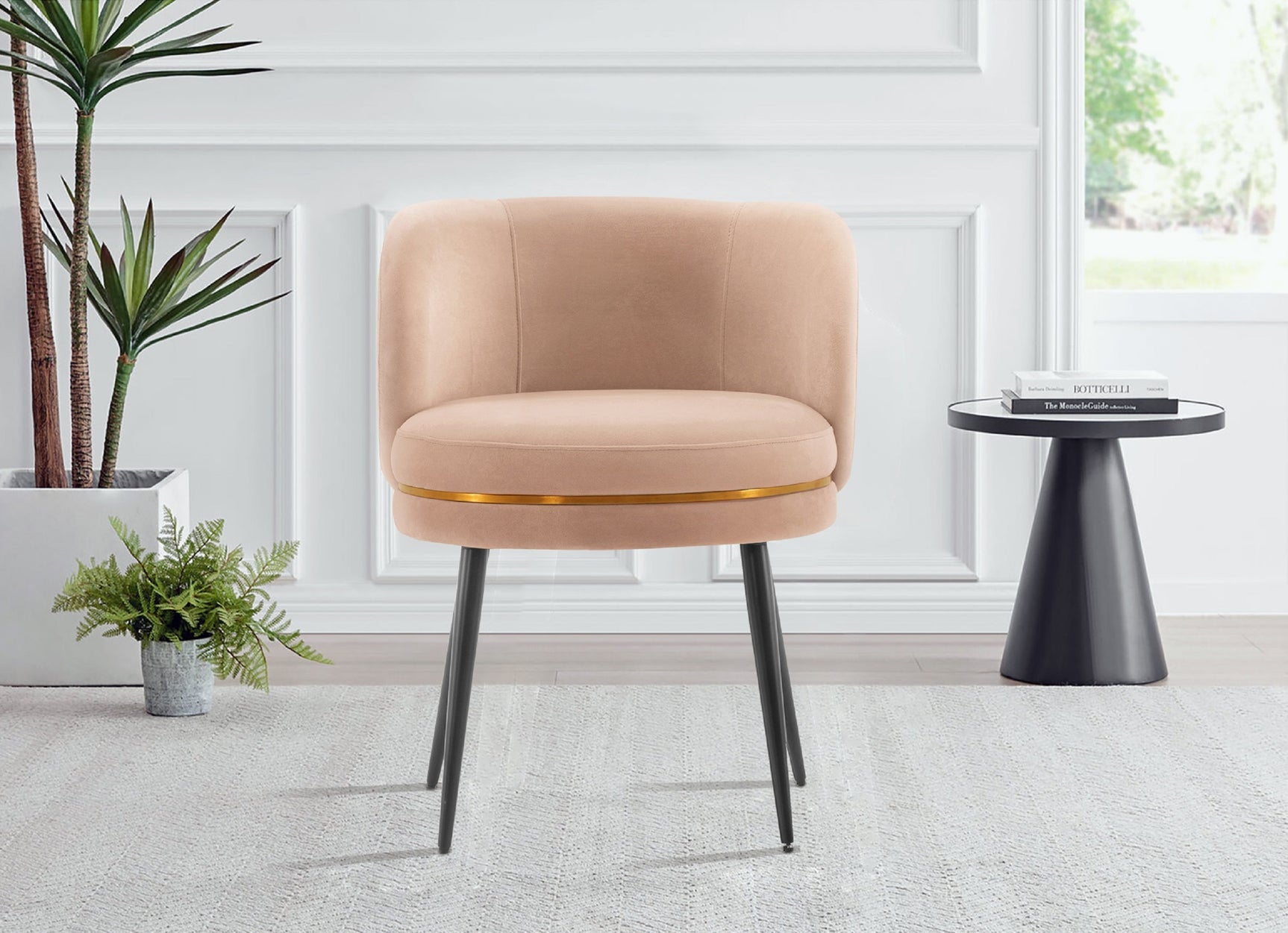 Kaya Dining Chair in Nude - Ornate Home