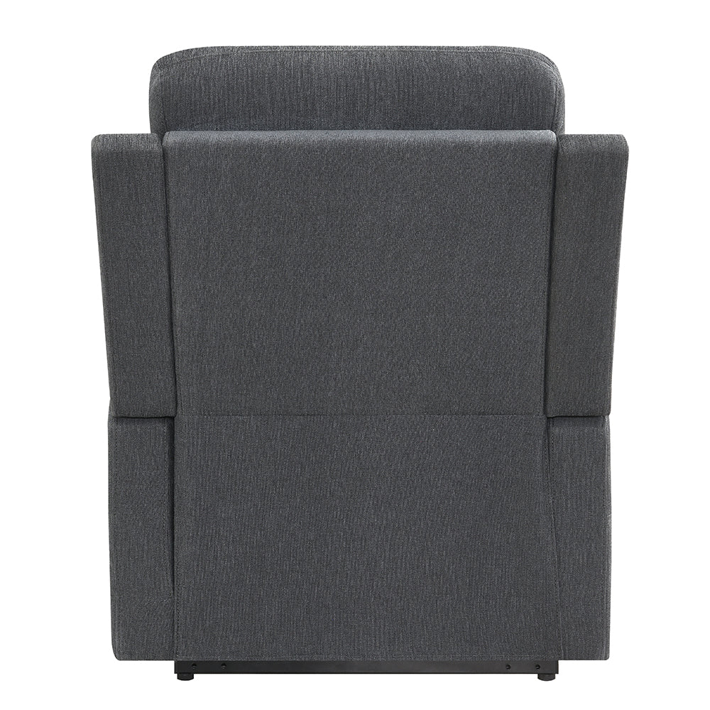 Kayla Gray Power Recliner w/Lift & Heating & Massage - Ornate Home