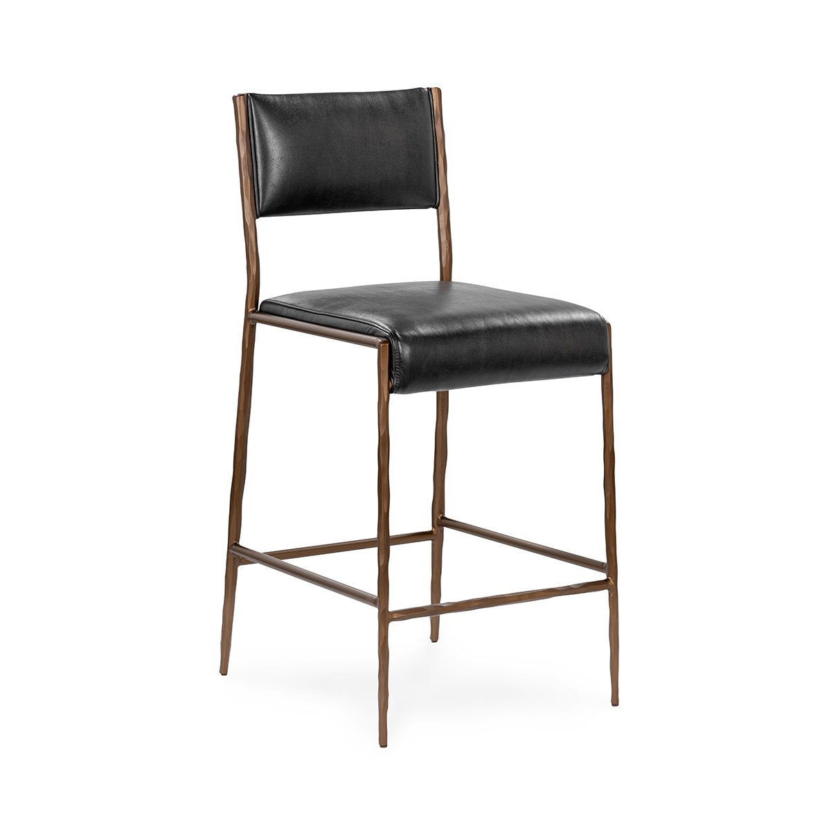 Kayne Jet Black Counter Stool - Ornate Home