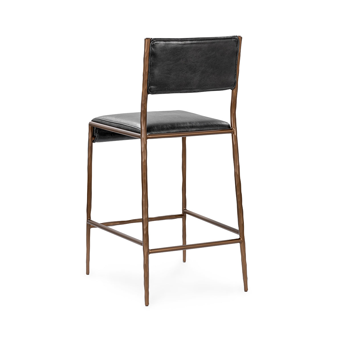 Kayne Jet Black Counter Stool - Ornate Home