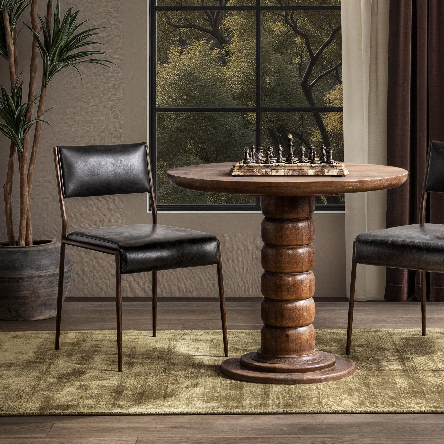 Kayne Jet Black Dining Chair (Set of 2) - Ornate Home