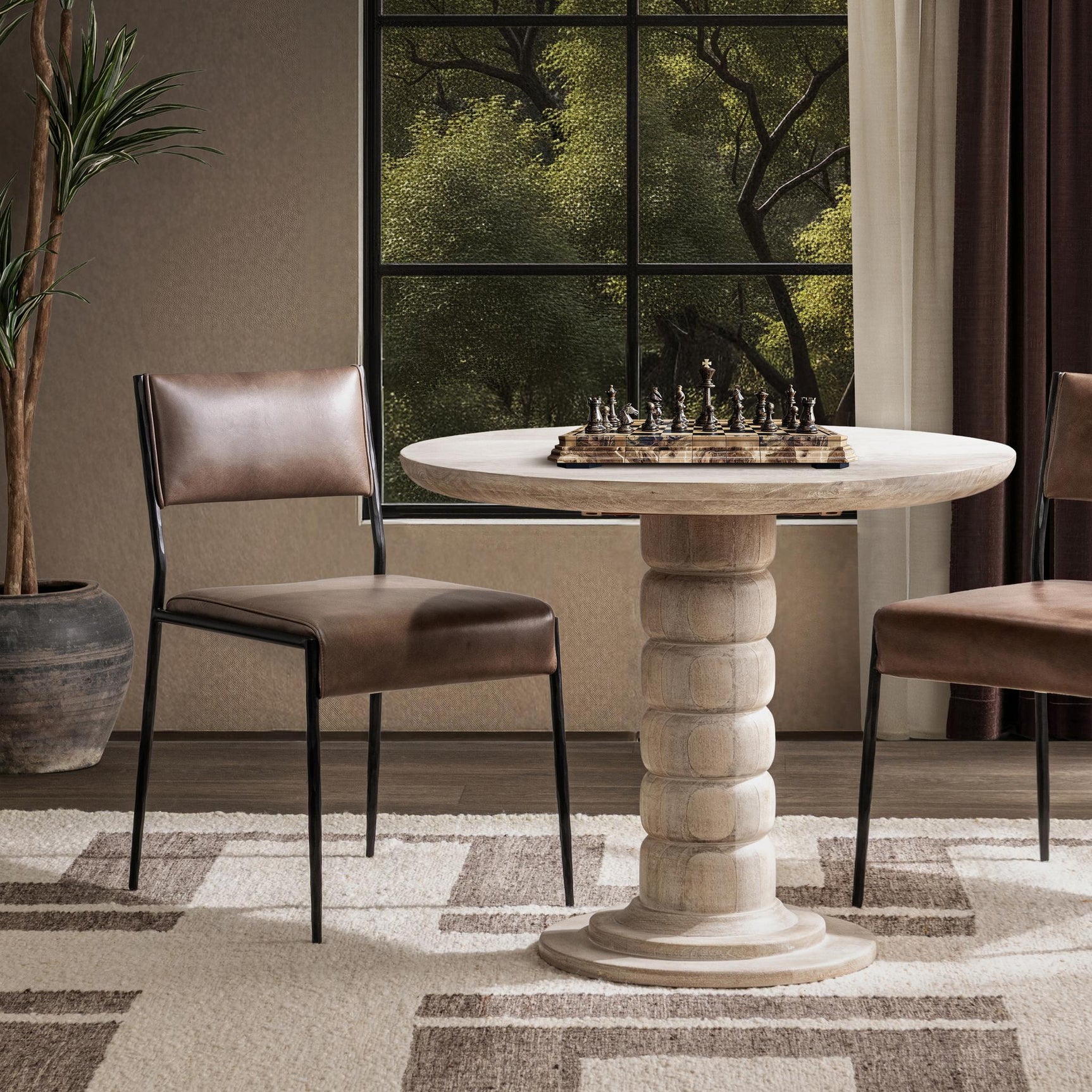 Kayne Sand Dining Chair (Set of 2) - Ornate Home