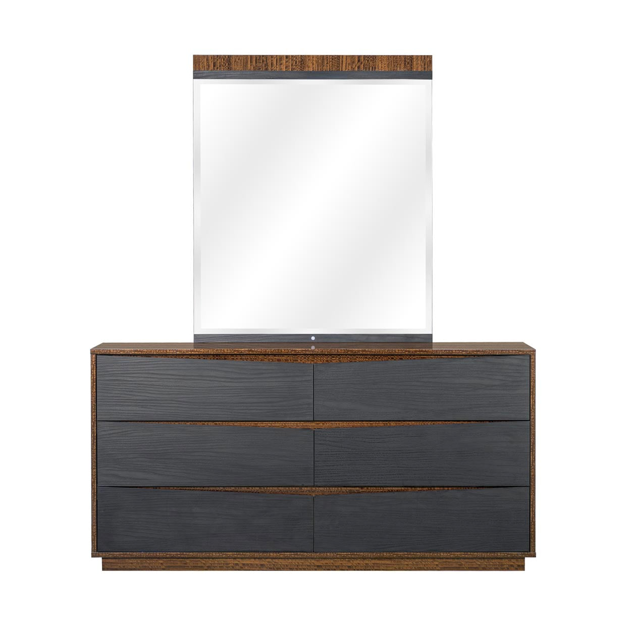 Kayner Charcoal Dresser with Mirror - Ornate Home