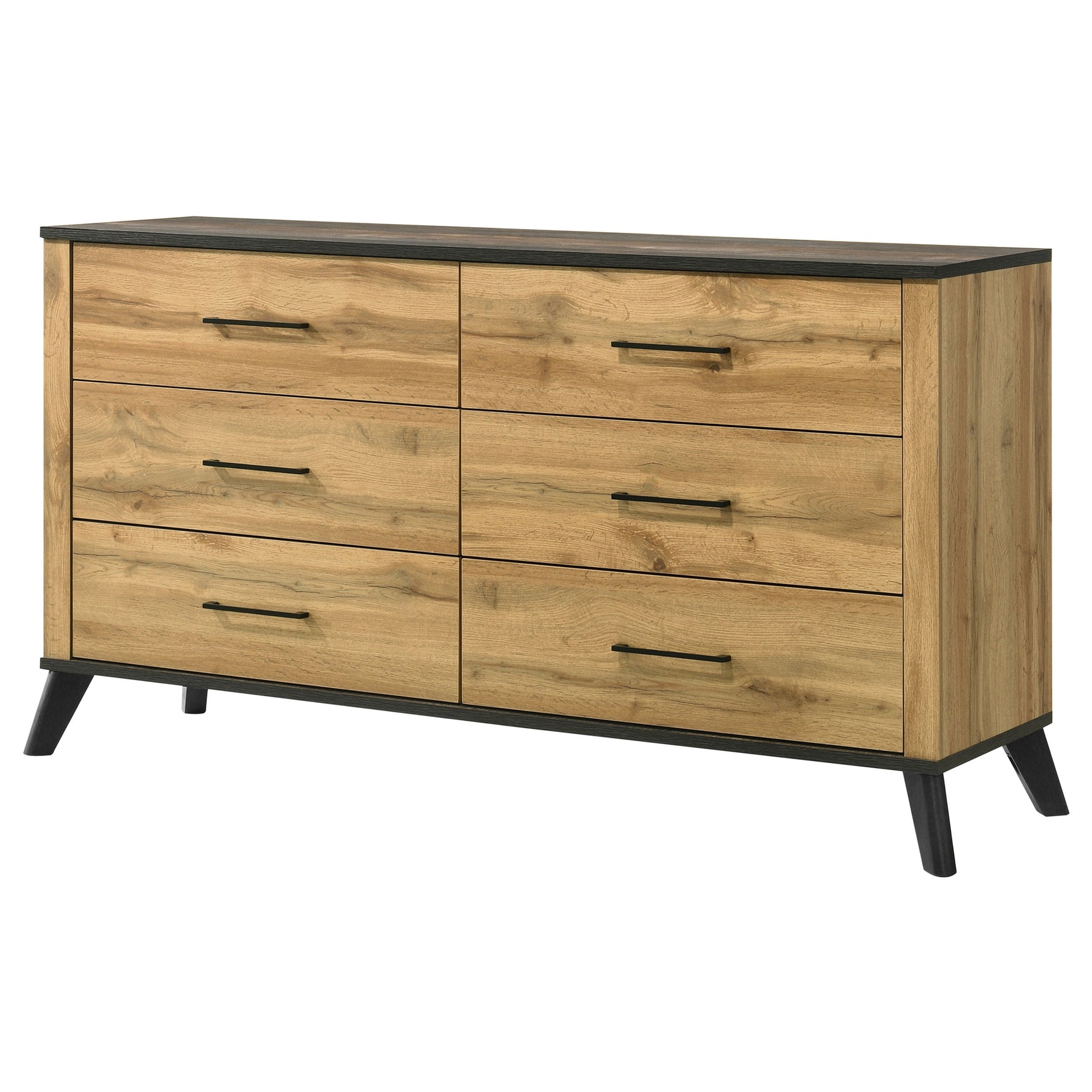 Kaywood Weathered Brown / Natural Pine Dresser - Ornate Home