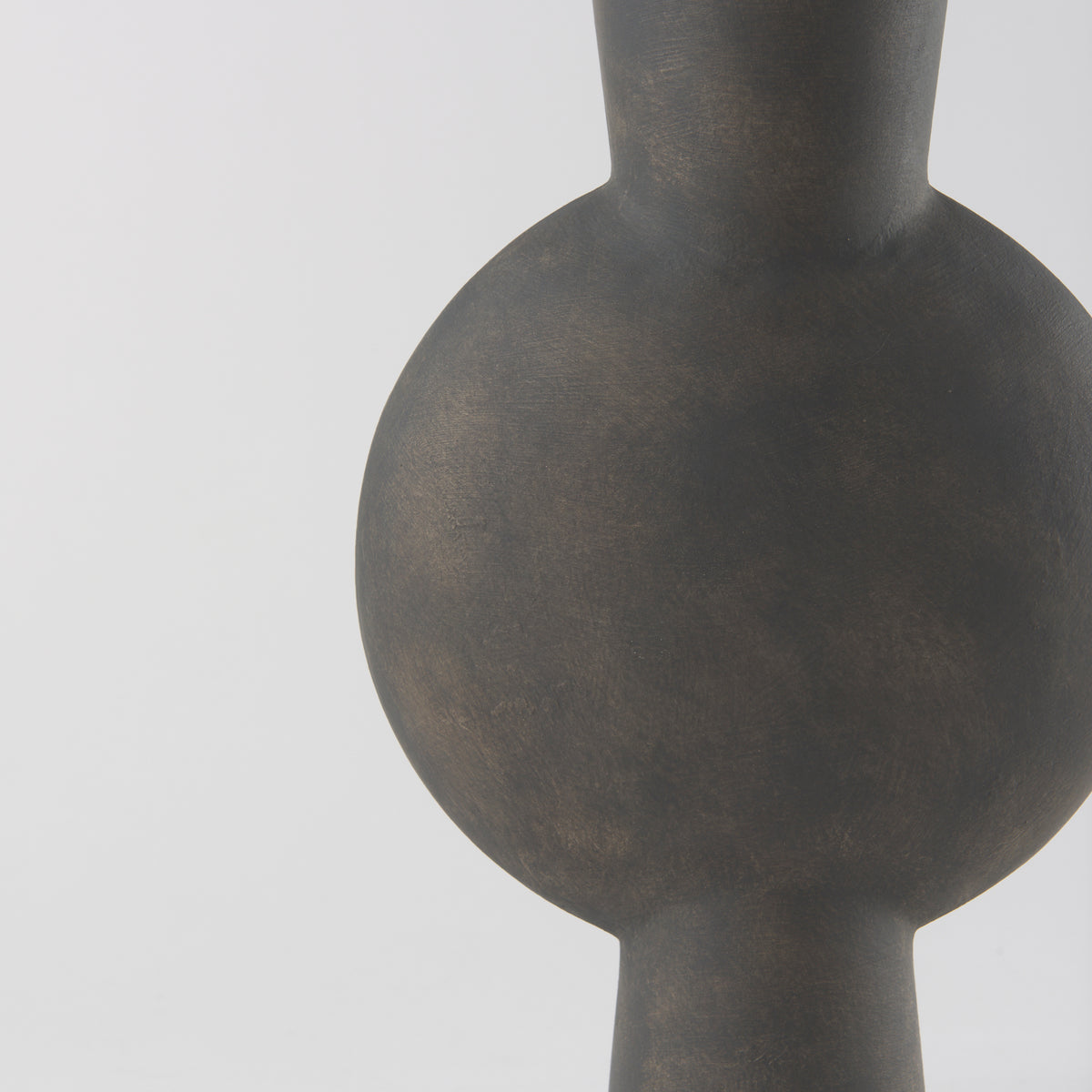 Kaz Brown 16.7"H Earthy Ceramic Vase - Ornate Home