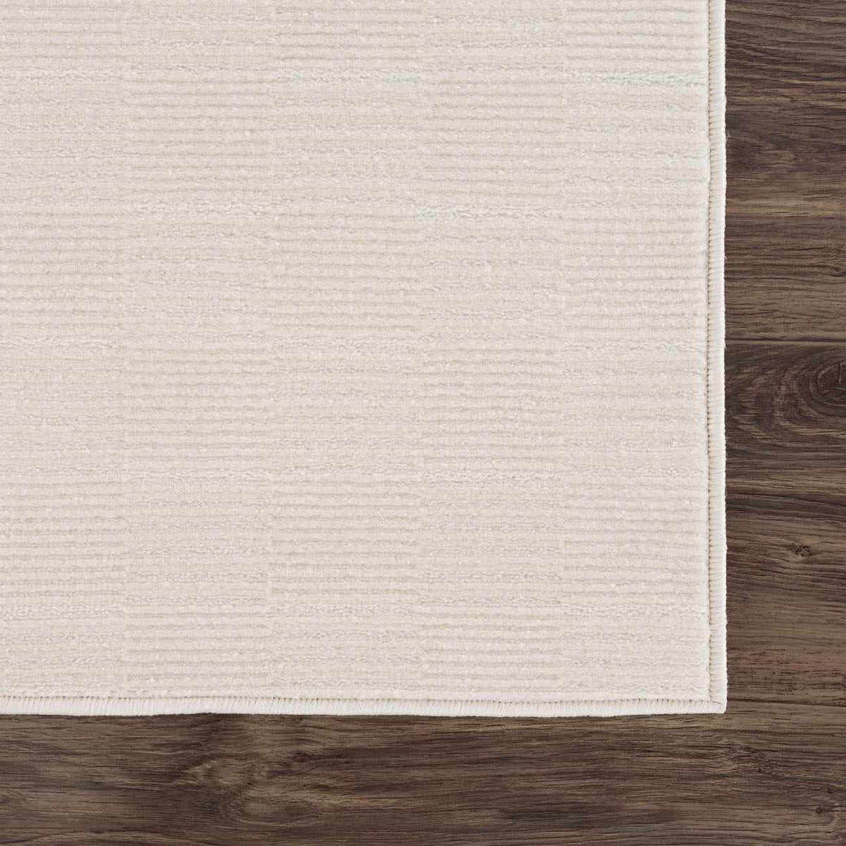 Kazuma Cream Checkered Washable Area Rug - Ornate Home