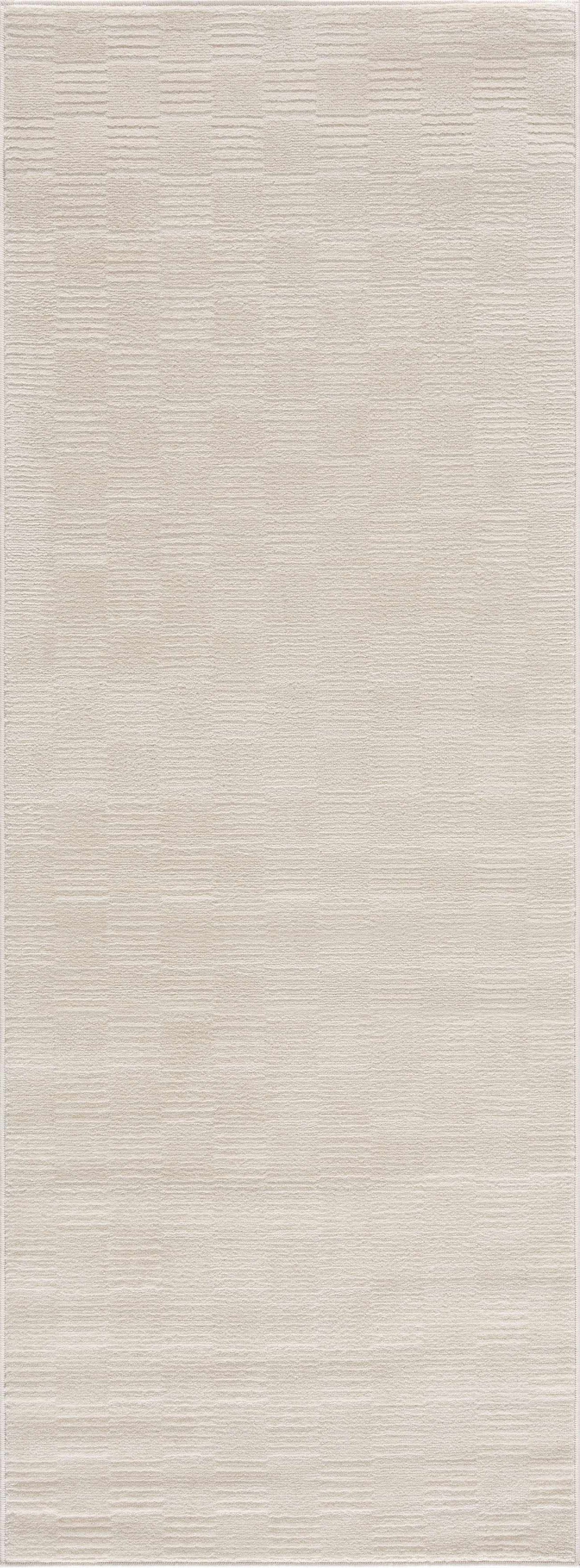 Kazuma Cream Checkered Washable Area Rug - Ornate Home