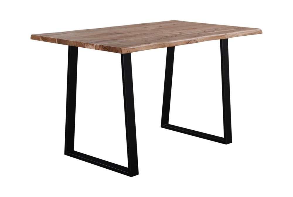 Keal Acacia & Black 79" Dining Table - Ornate Home