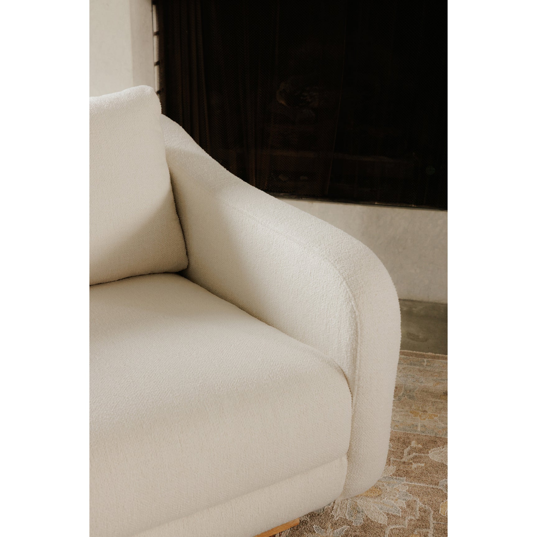 Keane Cream Lounge Chair - Ornate Home