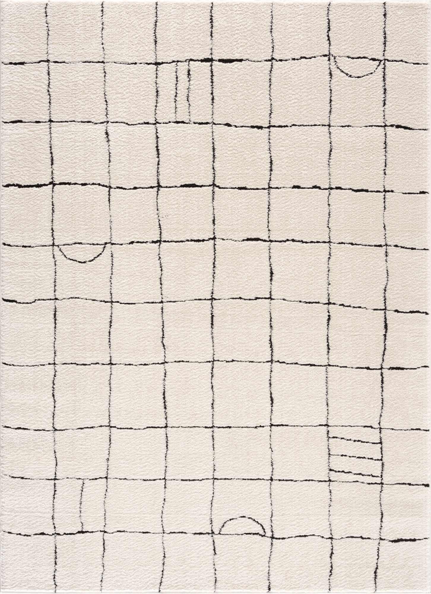 Keanu Black & White Area Rug - Clearance - Ornate Home