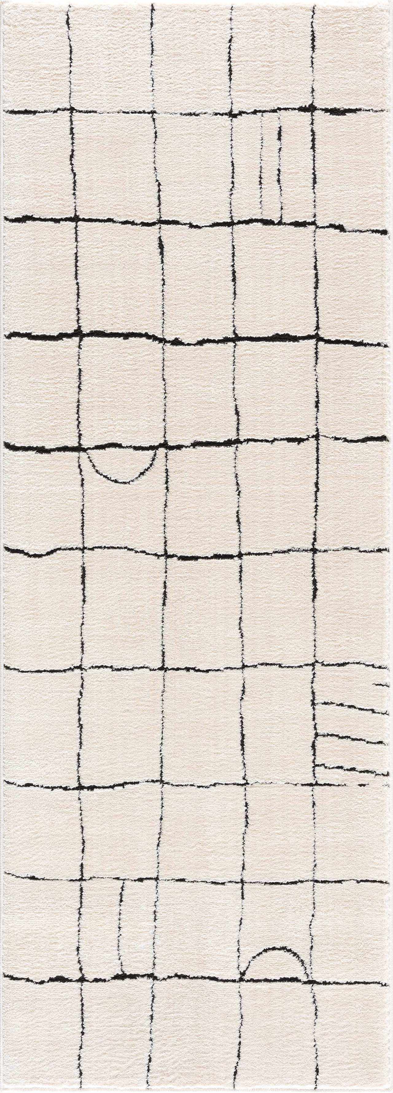 Keanu Black & White Area Rug - Clearance - Ornate Home
