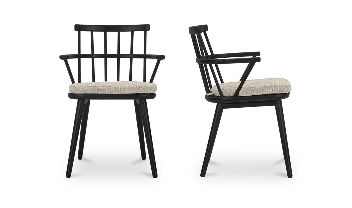 Keaton Black Dining Chair (Set of 2) - Ornate Home