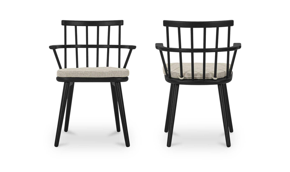 Keaton Black Dining Chair (Set of 2) - Ornate Home