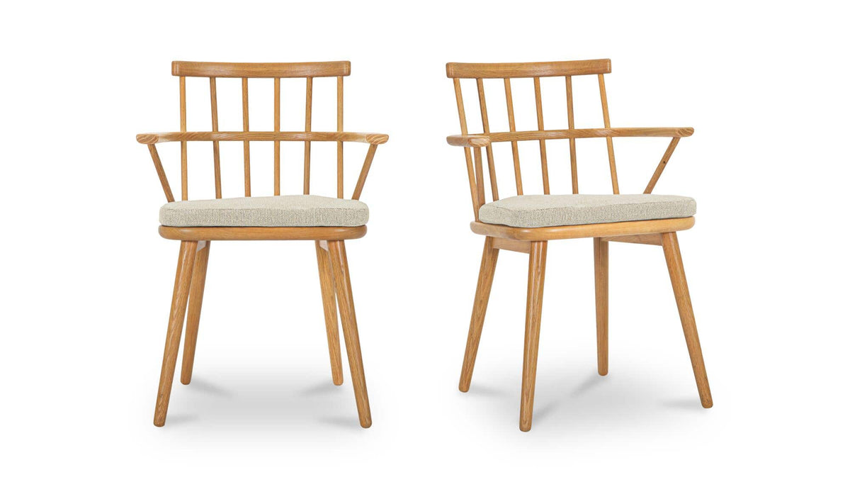 Keaton Natural Dining Chair (Set of 2) - Ornate Home