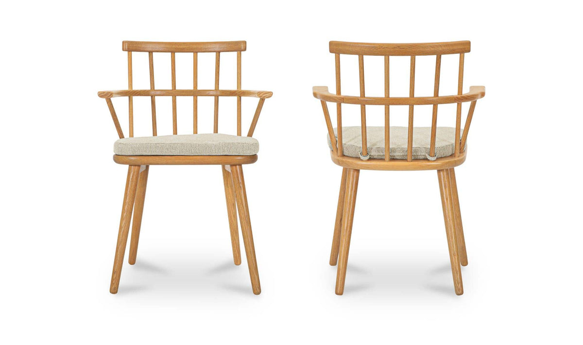 Keaton Natural Dining Chair (Set of 2) - Ornate Home