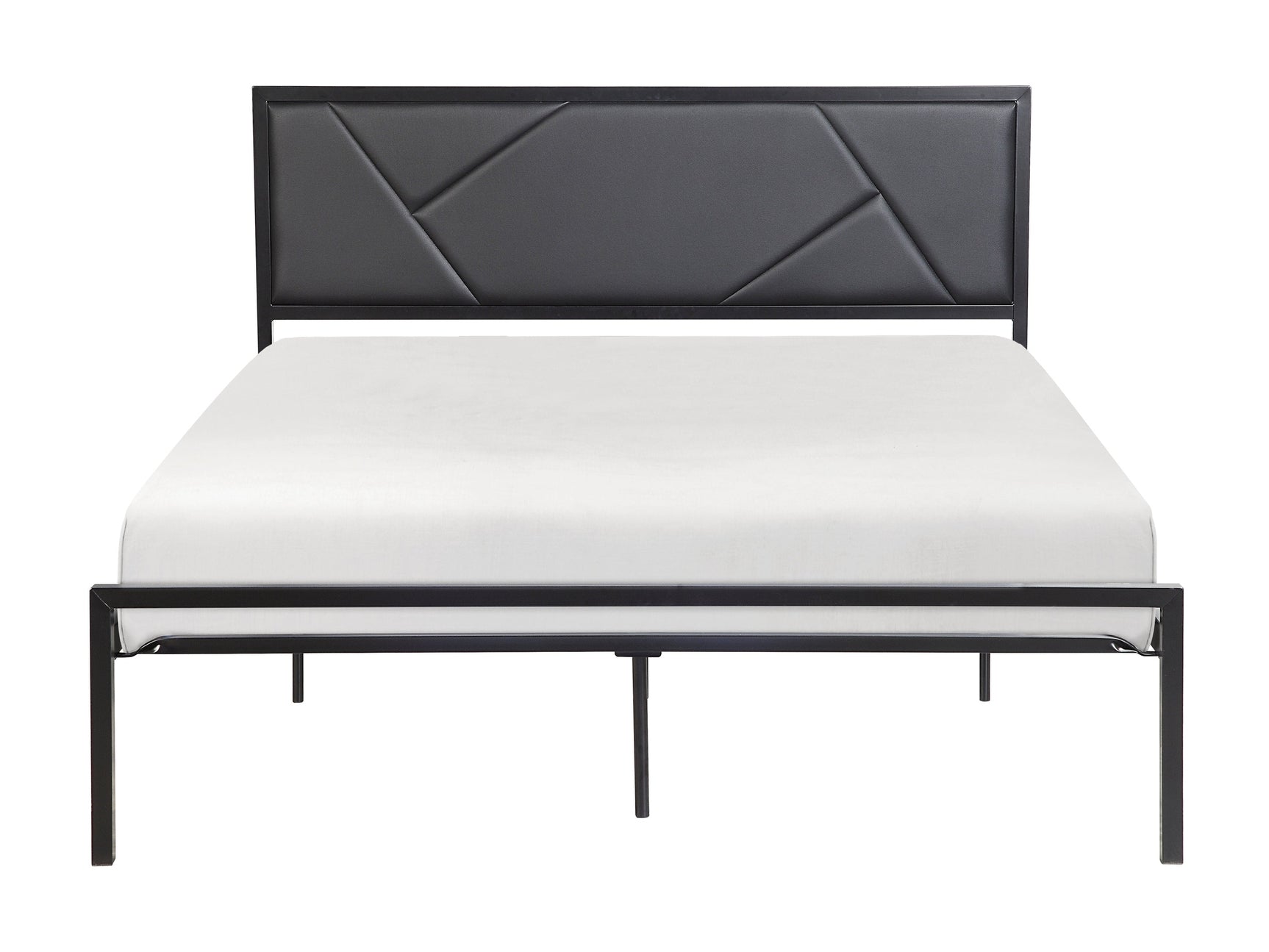 Keegan Gunmetal Queen Platform Bed - Ornate Home