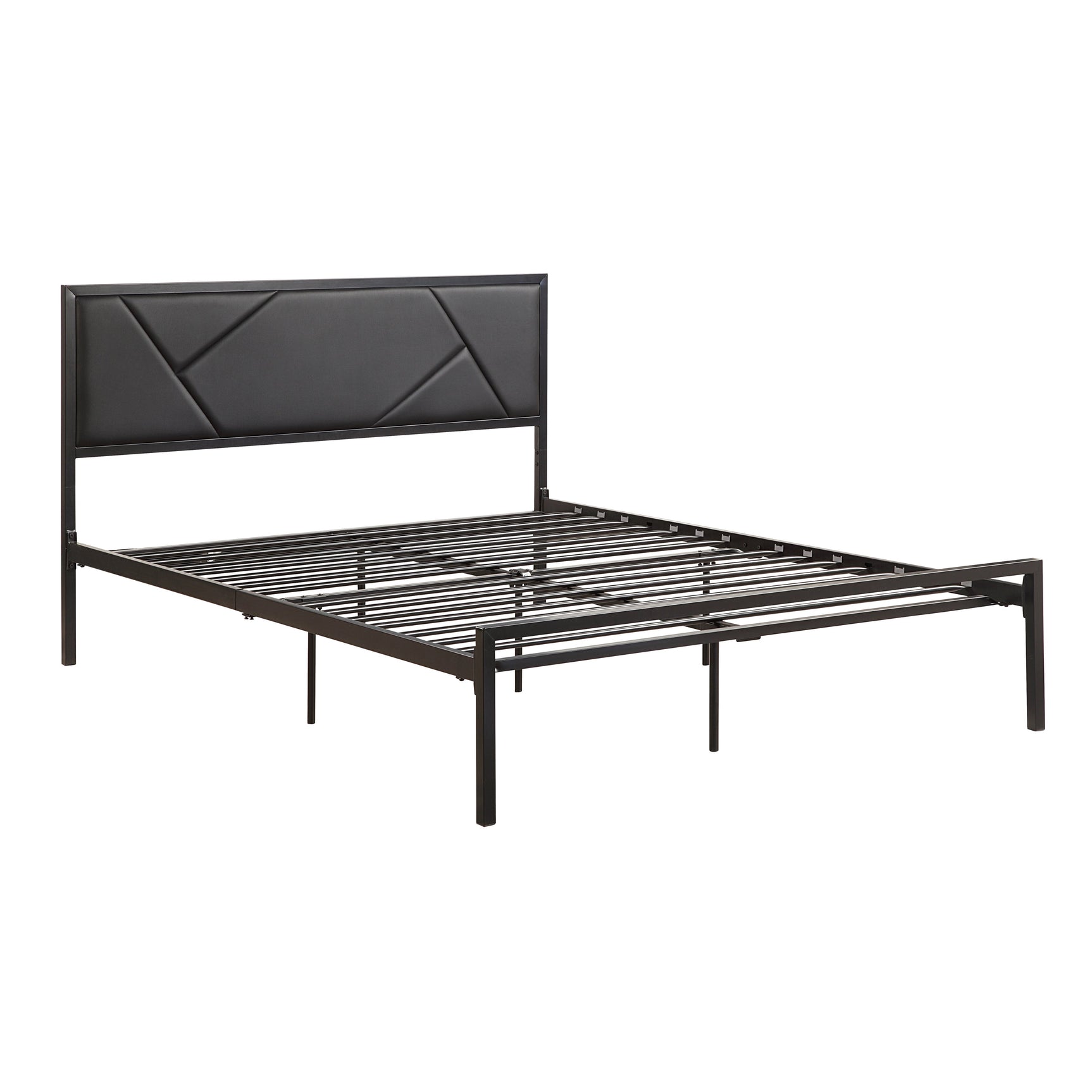 Keegan Gunmetal Queen Platform Bed - Ornate Home