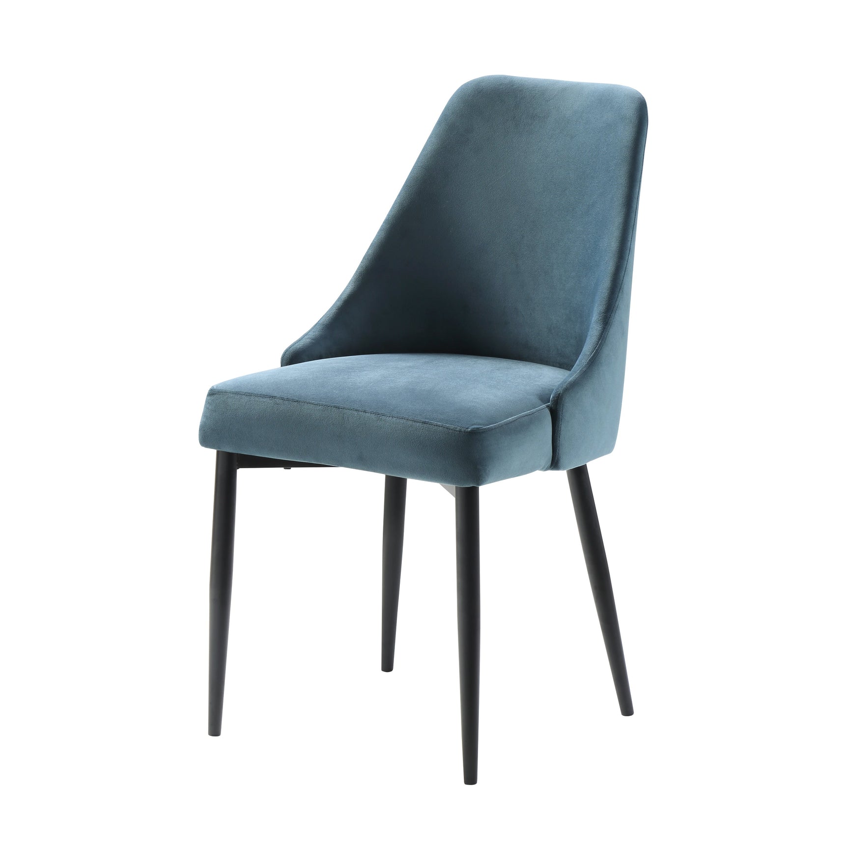 Keene Blue Velvet Side Chair (Set of 2) - Ornate Home
