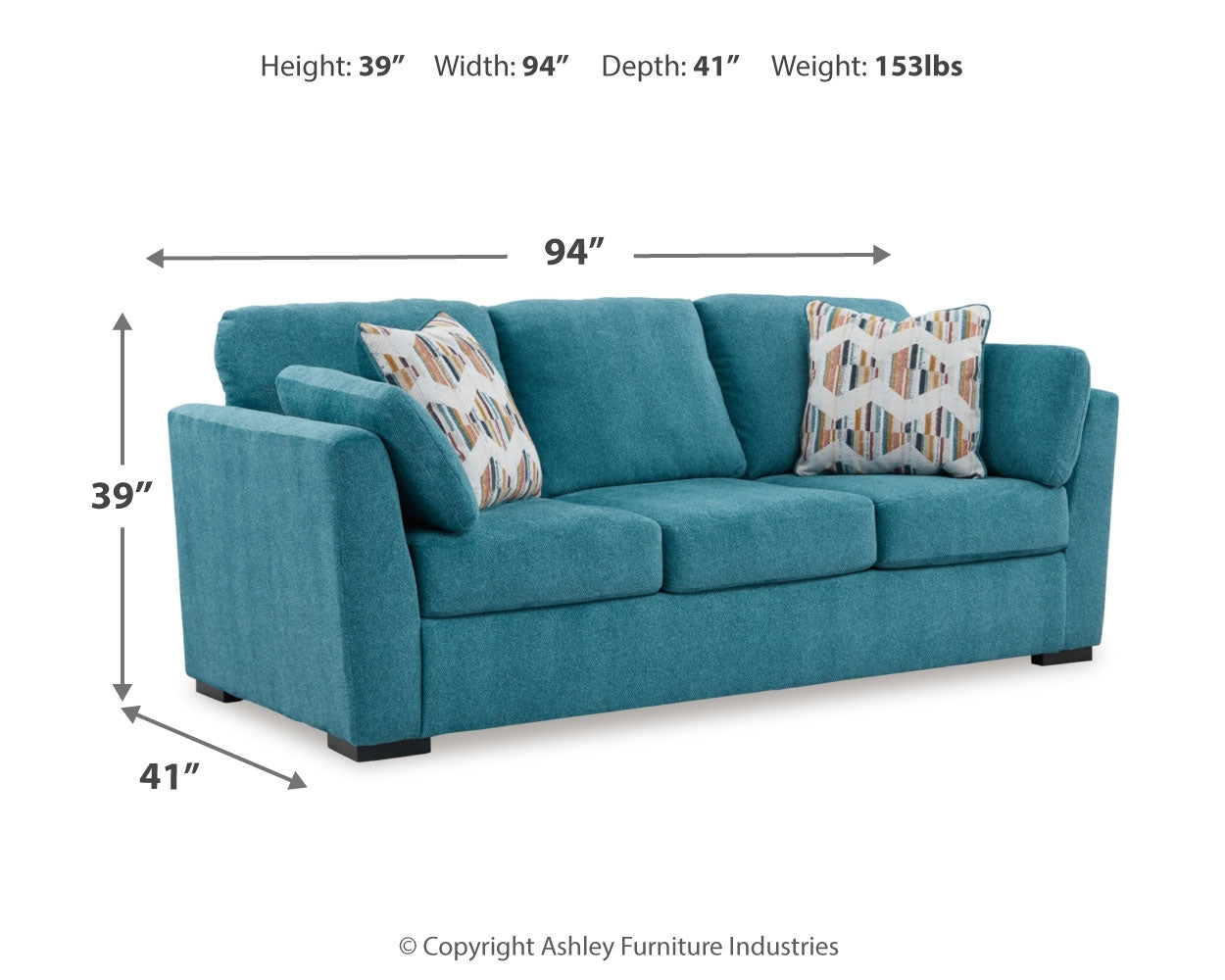 Keerwick Teal Sofa & Oversized Chair (Online Special Price) - Ornate Home