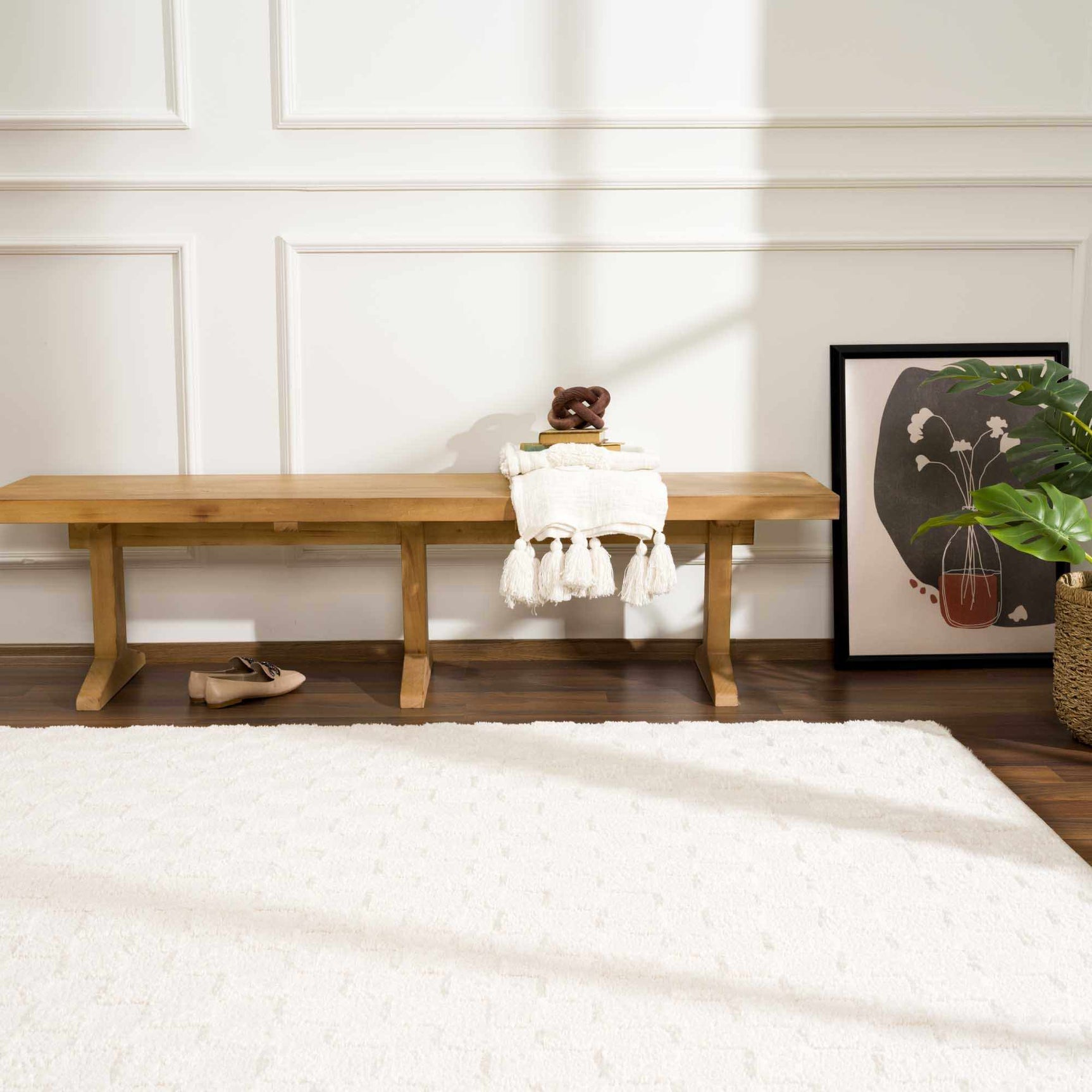 Keesa Checkered Area Rug - Ornate Home