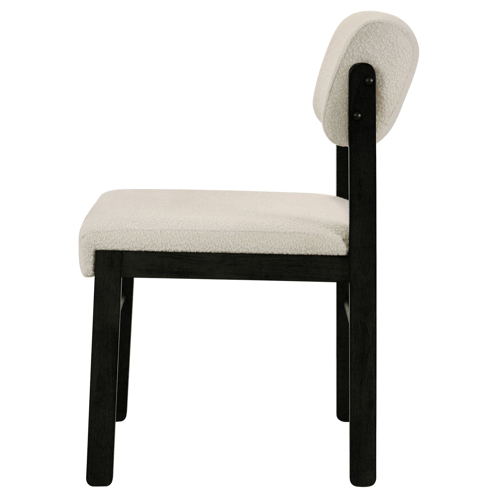 Kehoe Cream/Black Upholstered Dining Side Chair (Set of 2) - Ornate Home