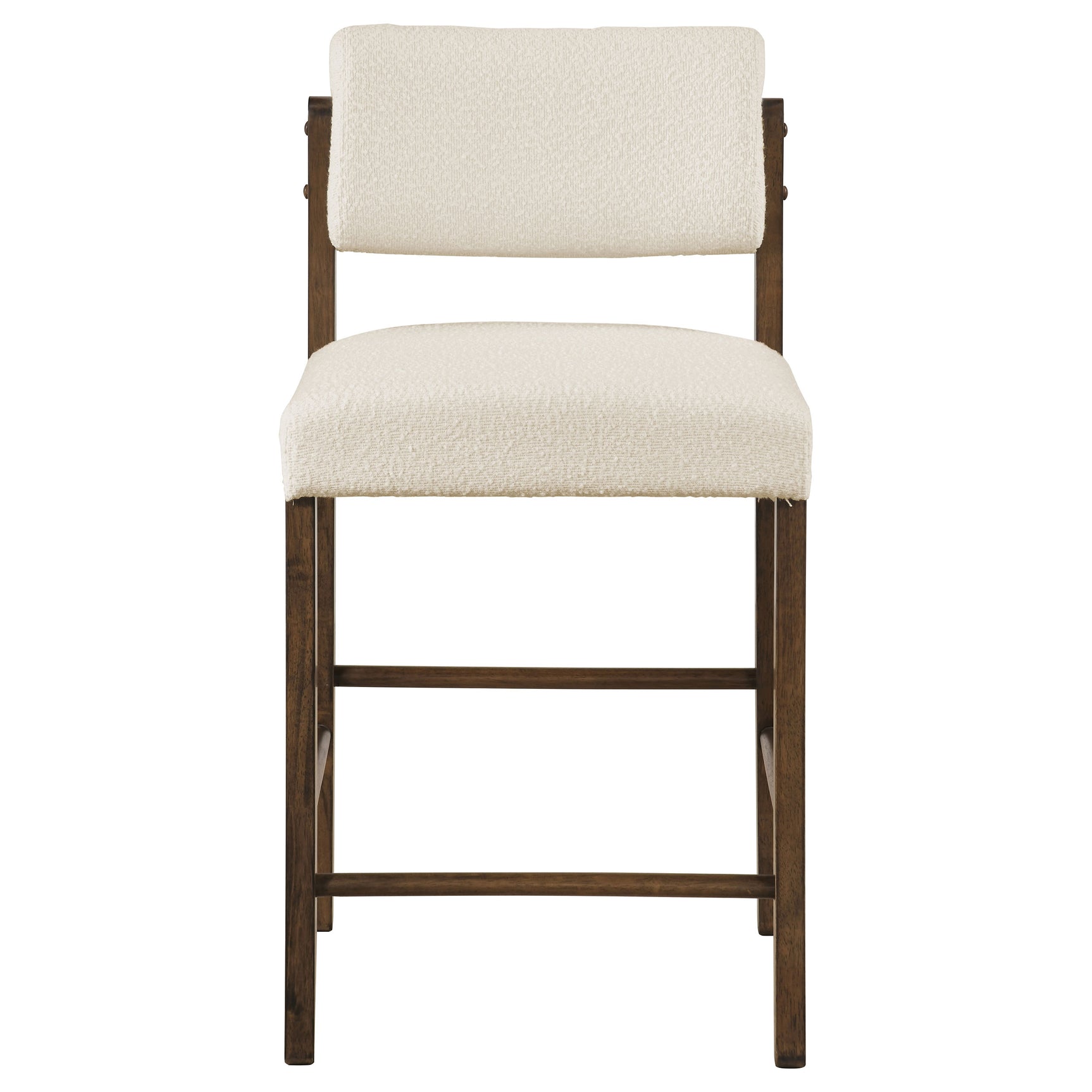 Kehoe Cream/Walnut Upholstered Counter Height Chair (Set of 2) - Ornate Home