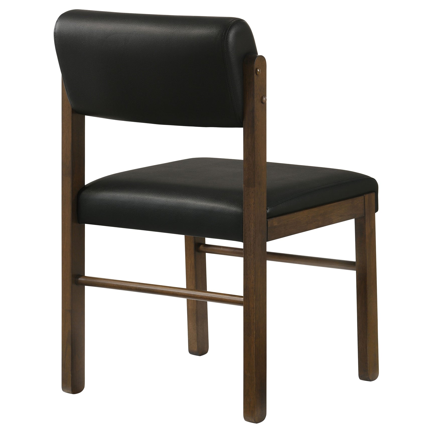 Kehoe Walnut/Black Upholstered Dining Side Chair (Set of 2) - Ornate Home