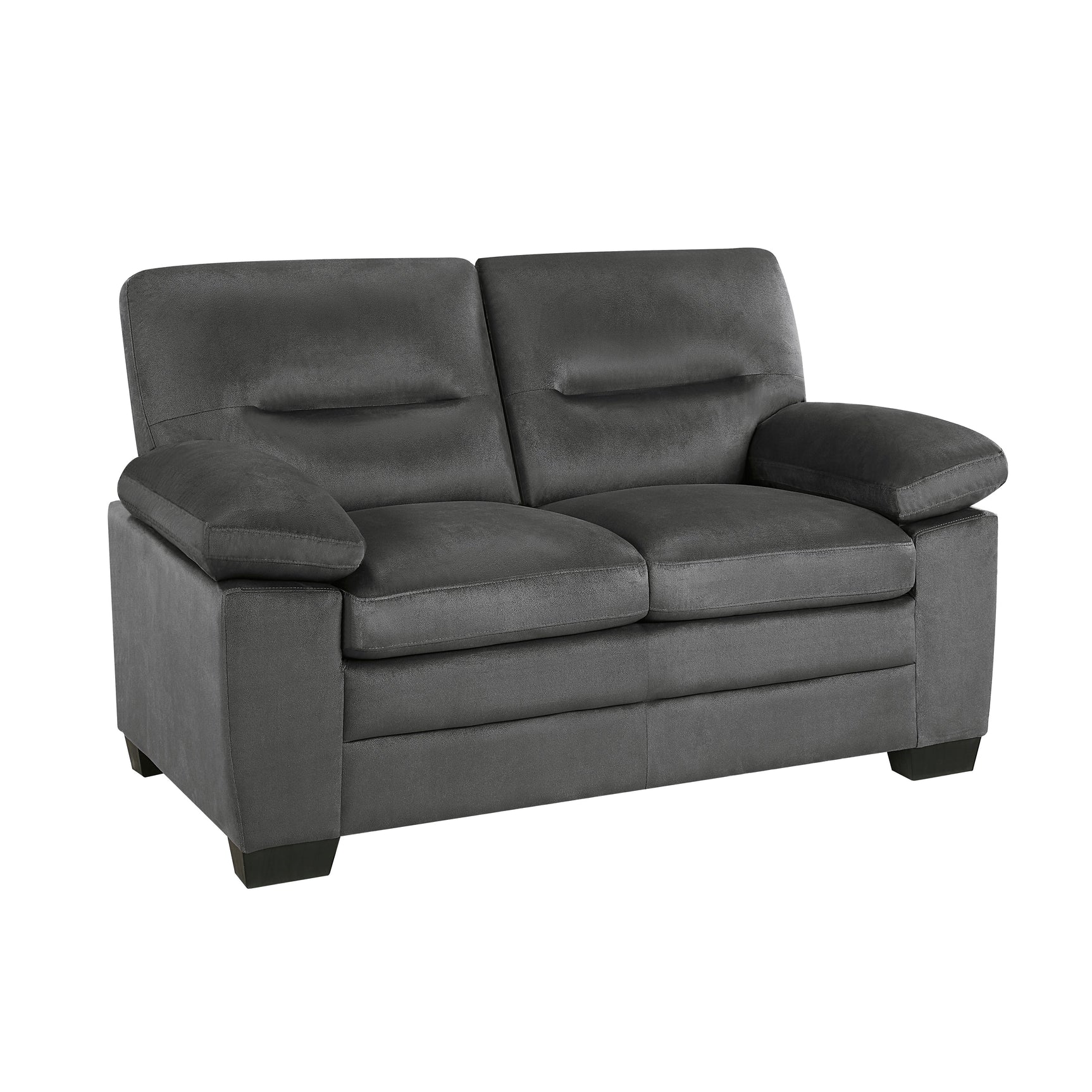 Keighly Dark Gray Loveseat - Ornate Home
