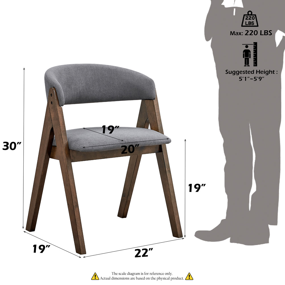 Keiki Walnut Side Chair (Set Of 2) - Ornate Home