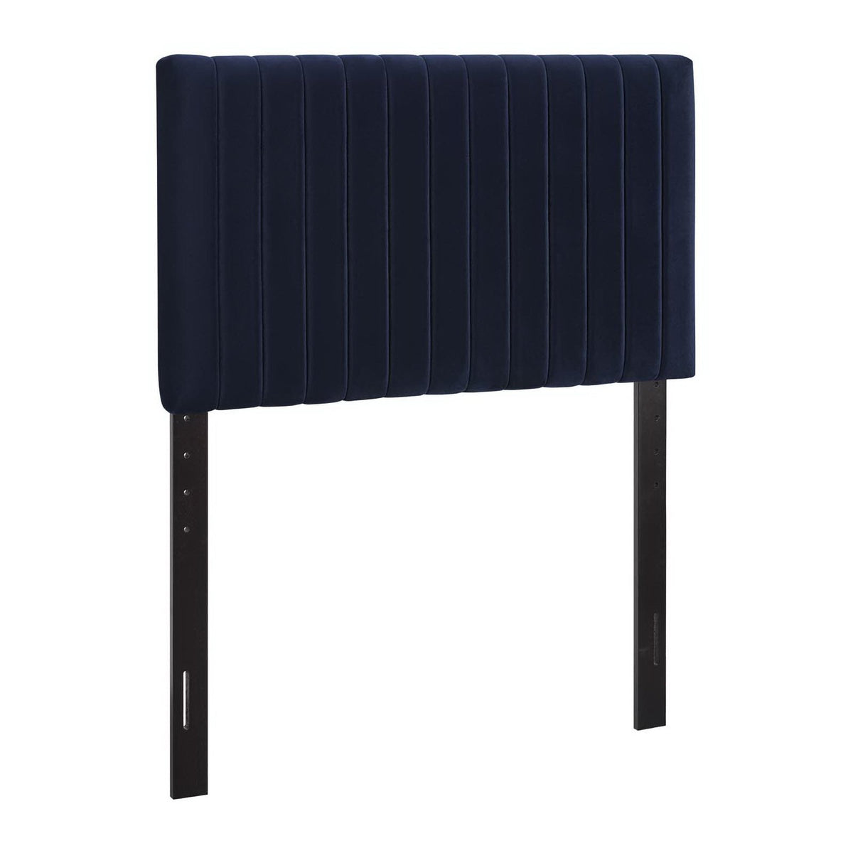 Keira Midnight Blue Performance Velvet Twin Headboard - Ornate Home