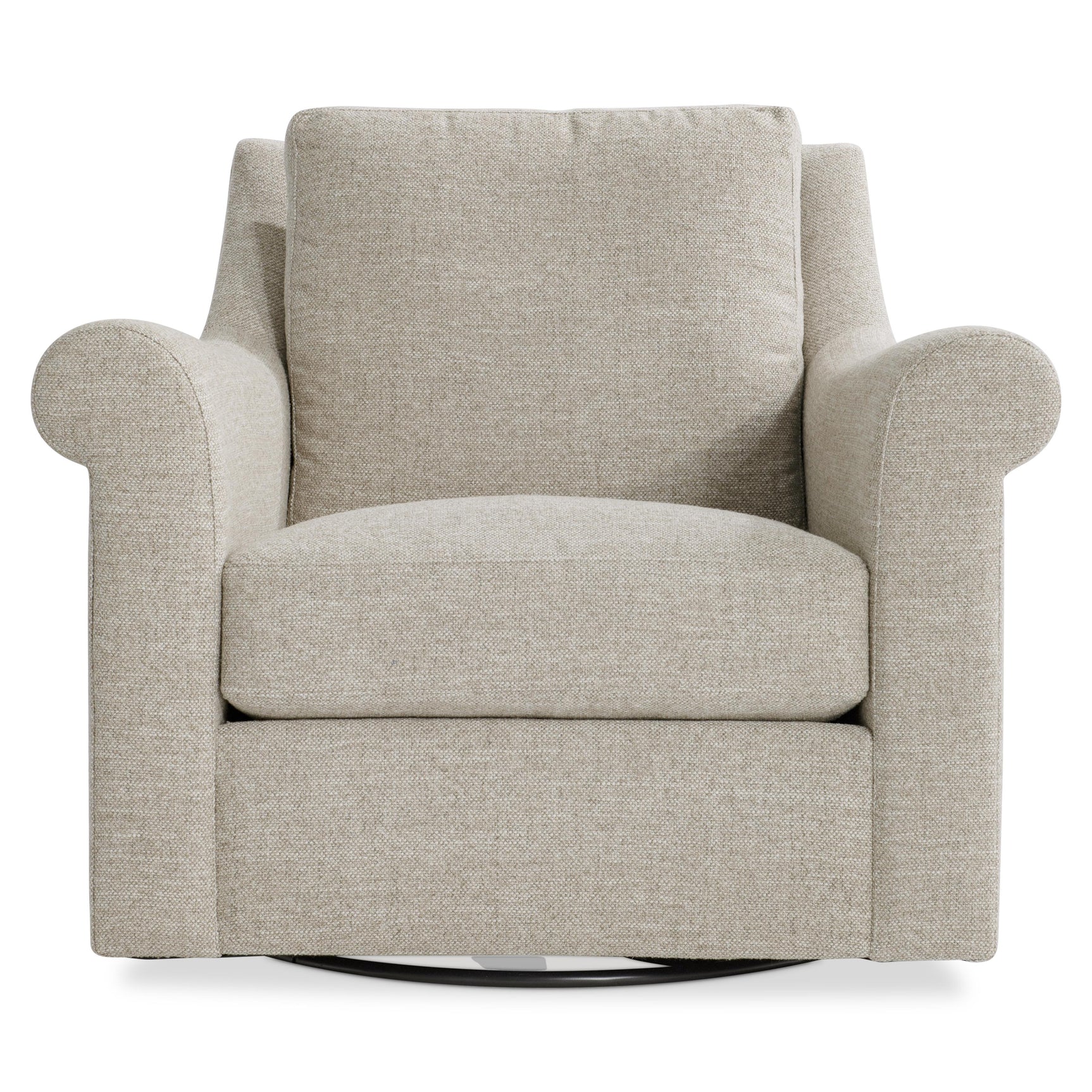 Keirnan Beige/Tan Fabric Swivel Chair - Ornate Home