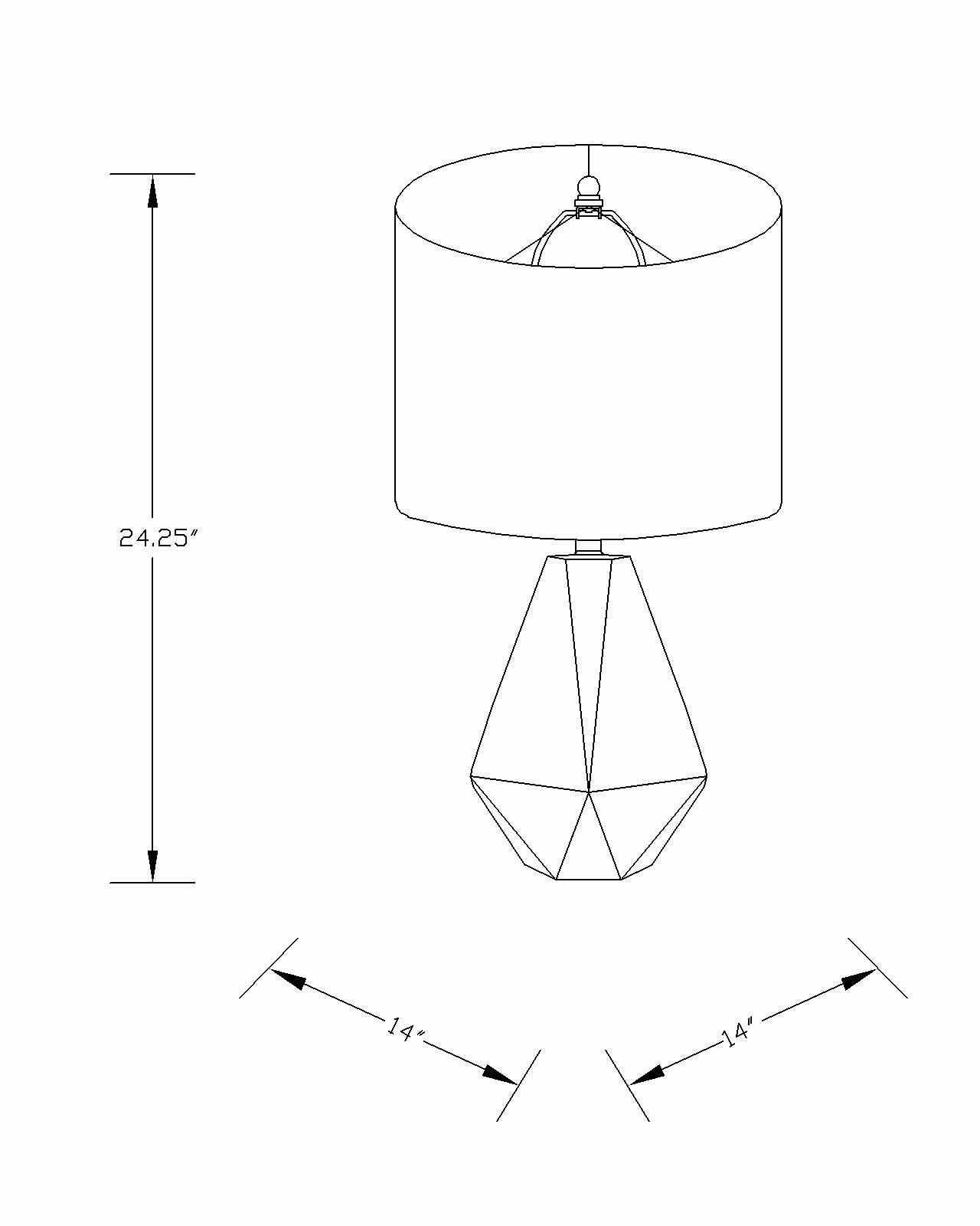 Keles Ribbed Ceramic Gray Table Lamp - Ornate Home