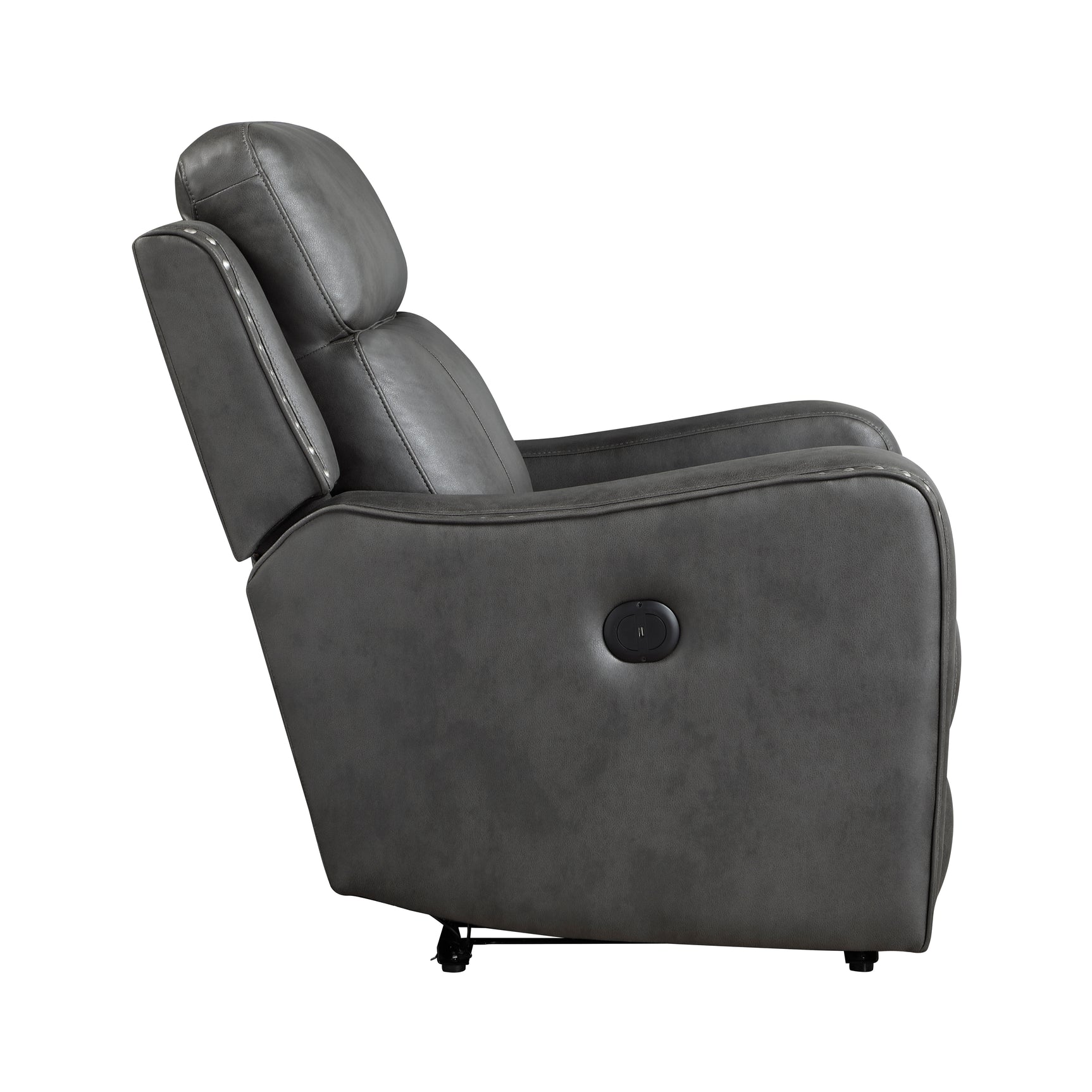 Kellen Smoky Gray Power Reclining Chair - Ornate Home