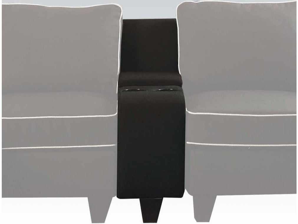 Kelliava Black Console W/Usb - Ornate Home