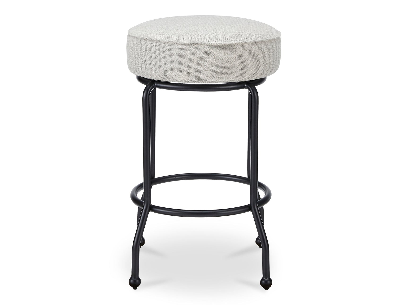 Kelsey Beige Swivel Counter Stool - Ornate Home