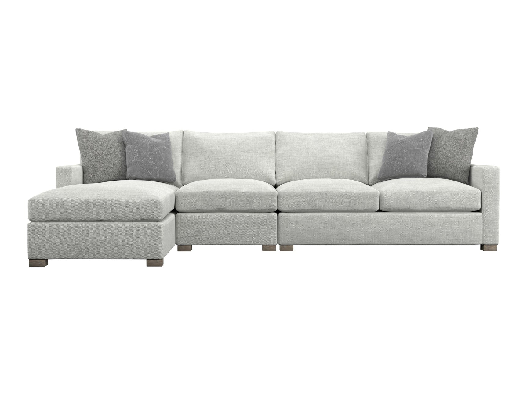 Kelsey Grey Fabric Sectional - Ornate Home