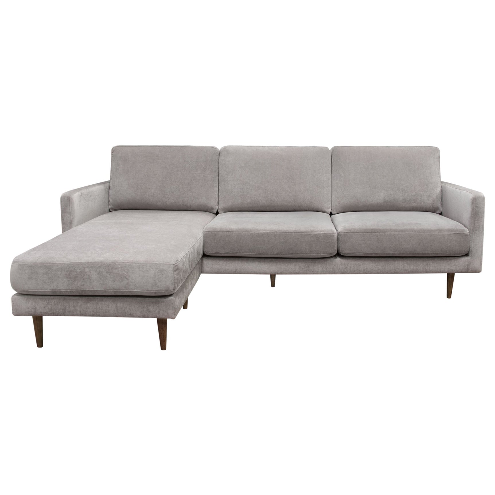 Kelsey Grey Reversible Chaise Sectional - Ornate Home