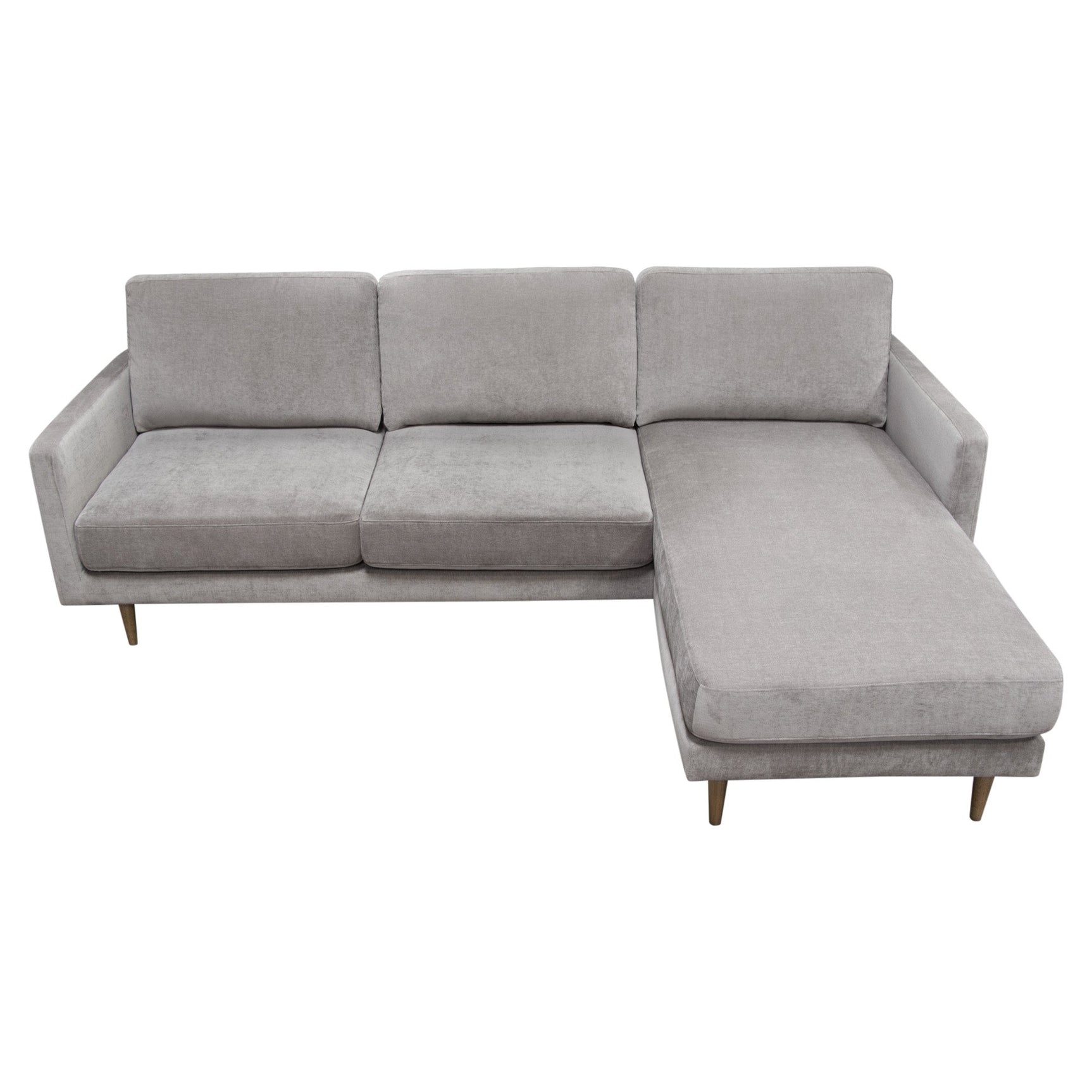 Kelsey Grey Reversible Chaise Sectional - Ornate Home