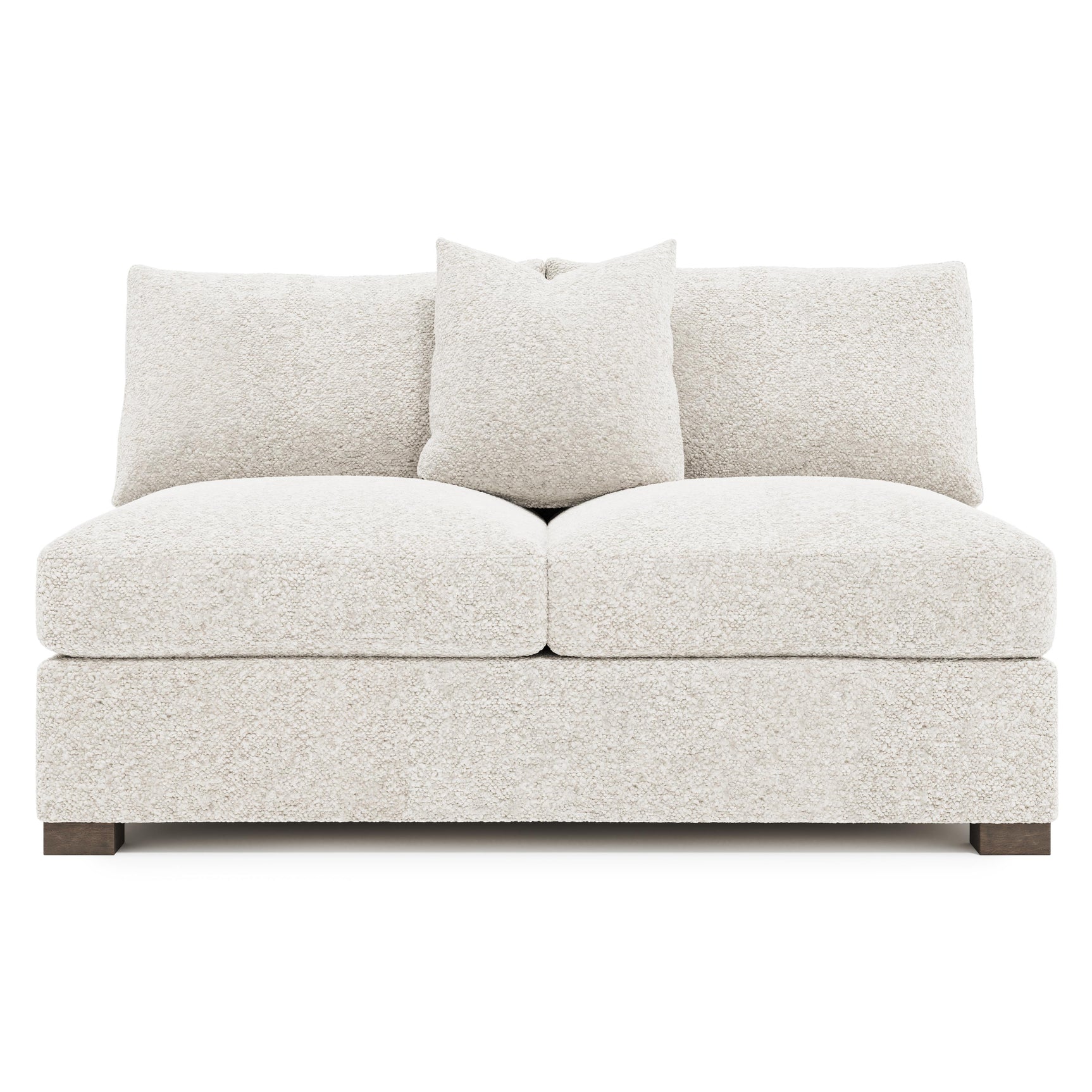 Kelsey Portobello Armless Loveseat - Ornate Home