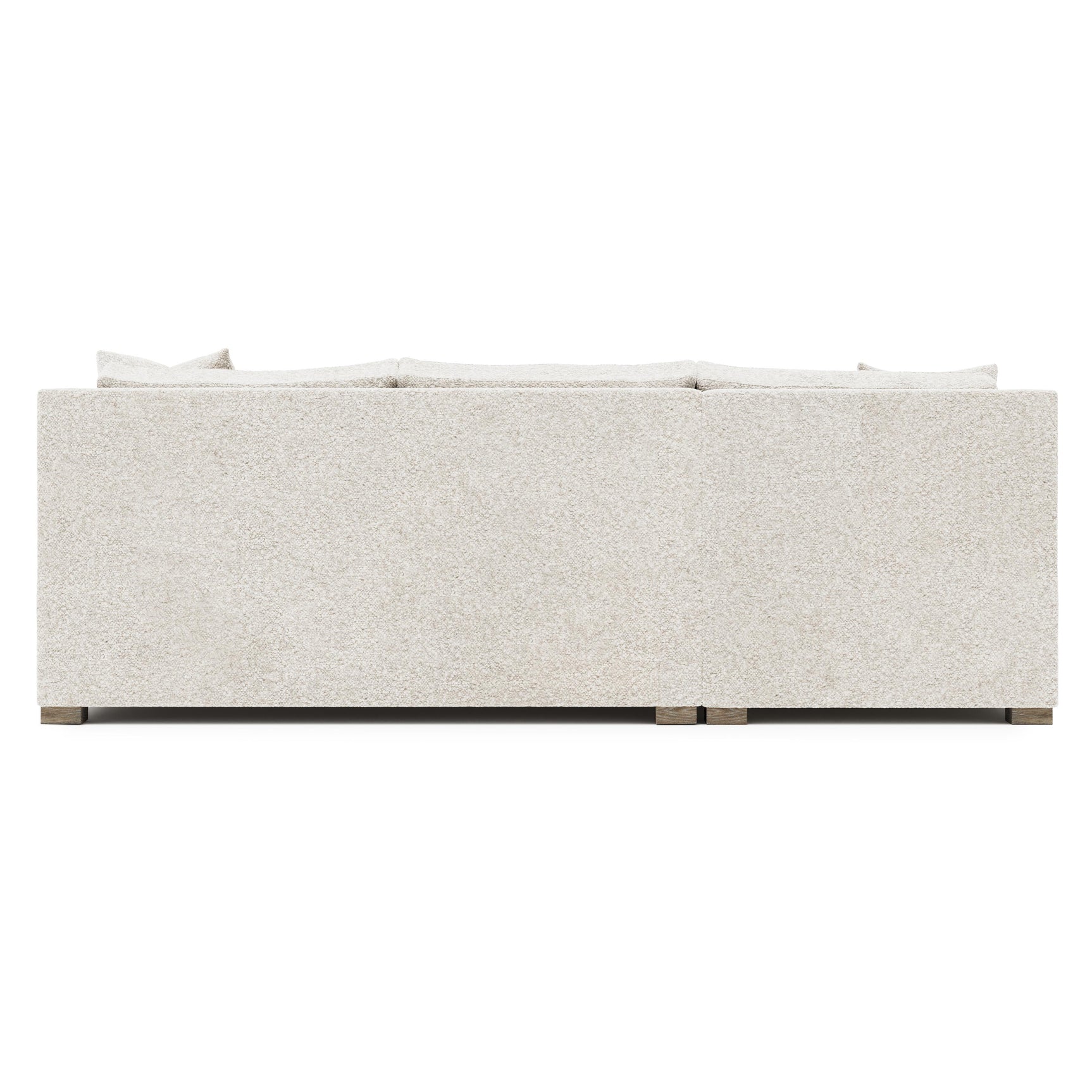 Kelsey White/Cream Fabric Sectional - Ornate Home