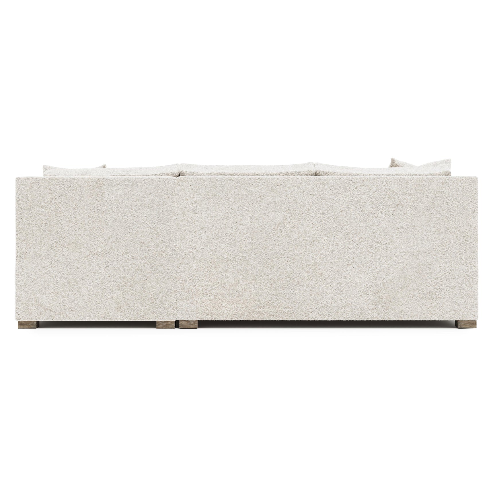 Kelsey White/Cream Fabric Sectional - Ornate Home