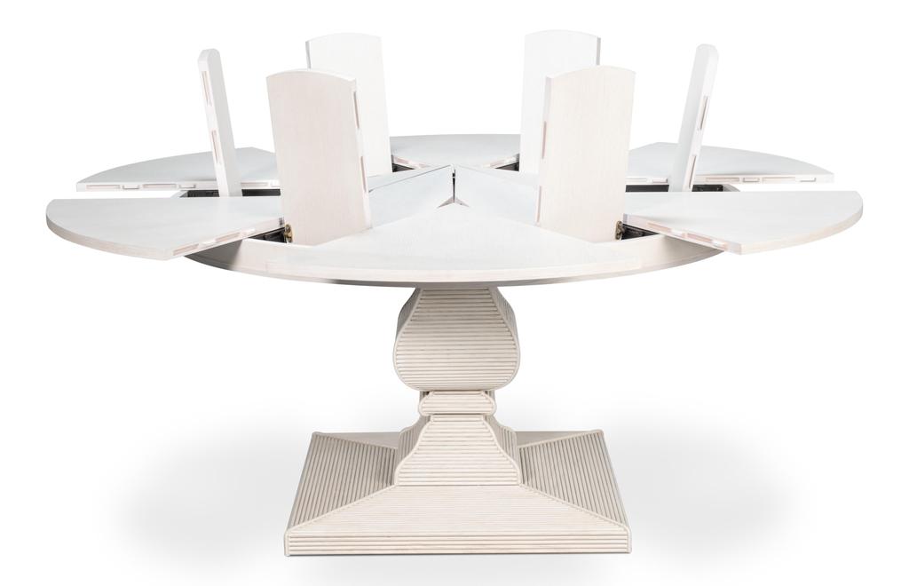 Kelso Jupe White Dining Table - Ornate Home