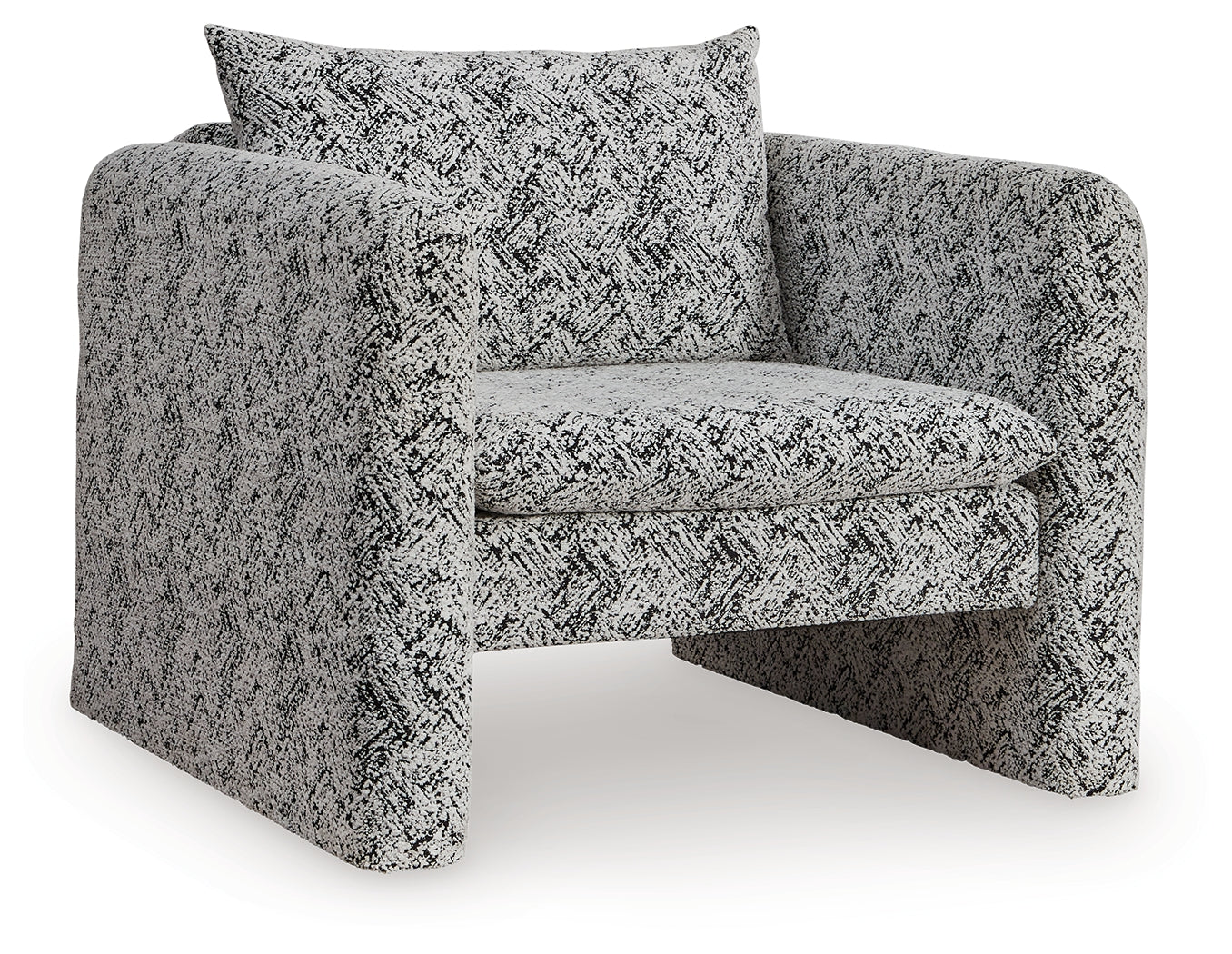 Kenbell Black/White Accent Chair (Online Special Price) - Ornate Home