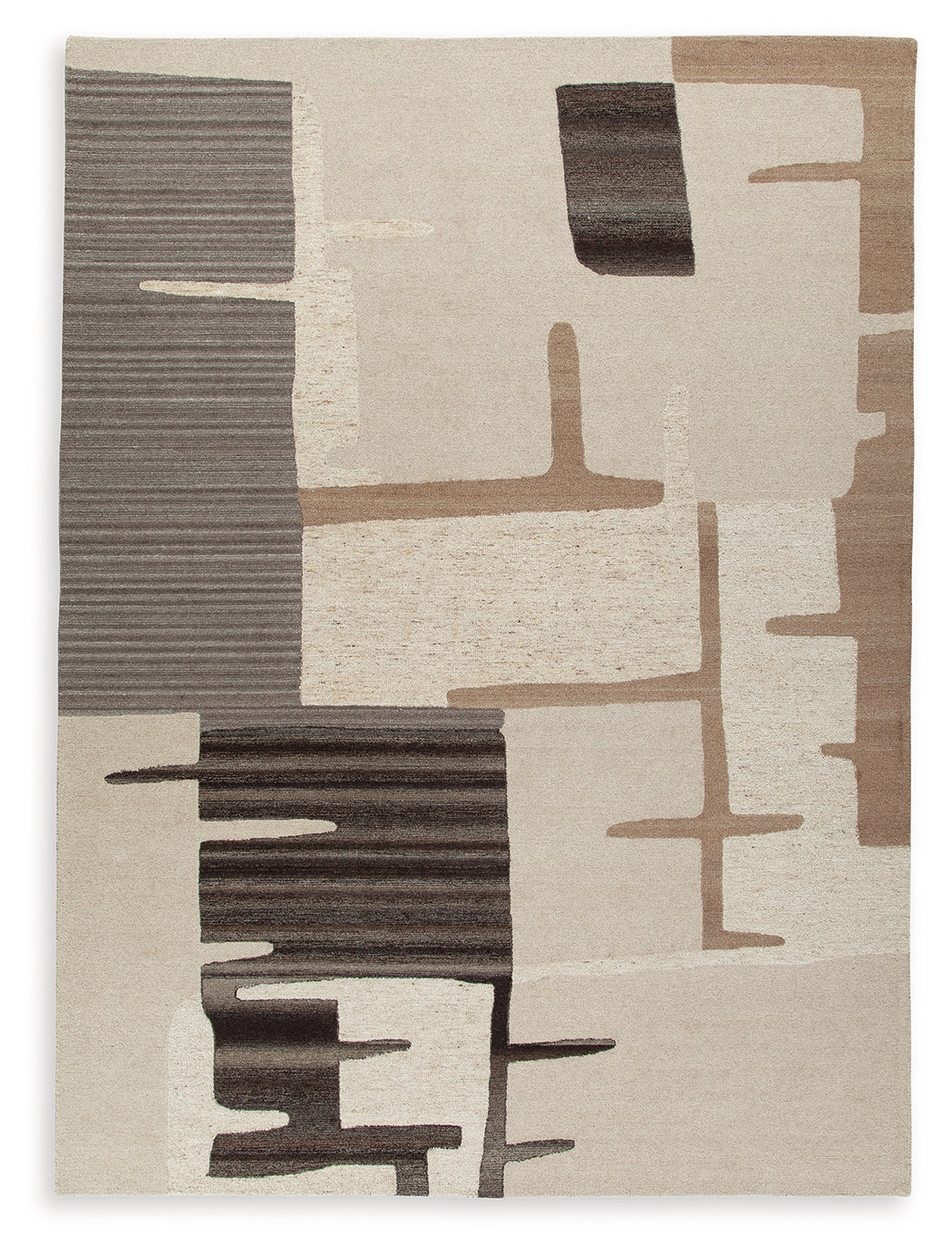 Kencher Beige/Brown Extra Large Rug (Online Special Price) - Ornate Home