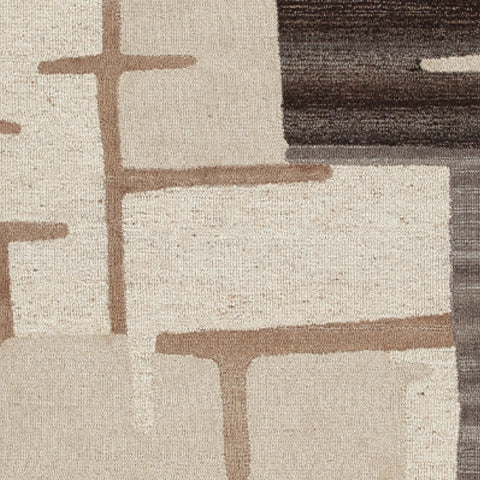 Kencher Beige/Brown Large Rug - Ornate Home